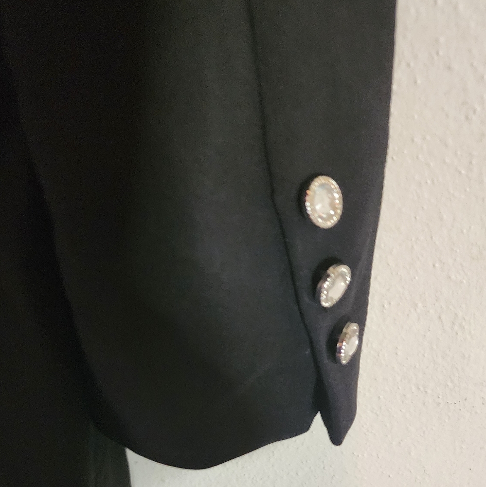 Ny & Co beautiful black/ white blazer romper. Sz Large - Picture 6 of 9